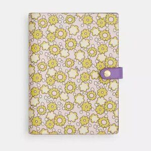 Coach Notebook With Floral Print